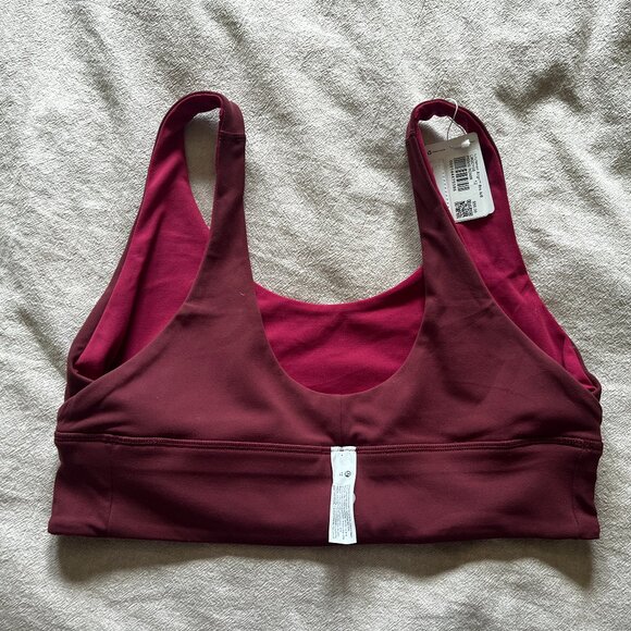 NWT lululemon Align Reversible Bra A/B, Size: 10, Color: Pomegranate/Red Merlot - Picture 2 of 4